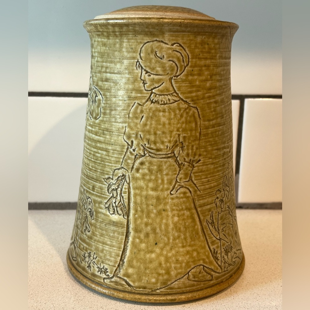 Vintage Handmade Studio Pottery Lidded Canister Vase – Storage Jar - Picture 2 of 8